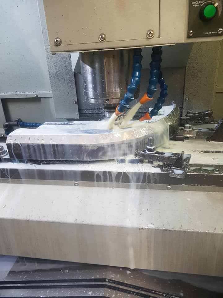 Engineered steel assembly in the Lavis workshop